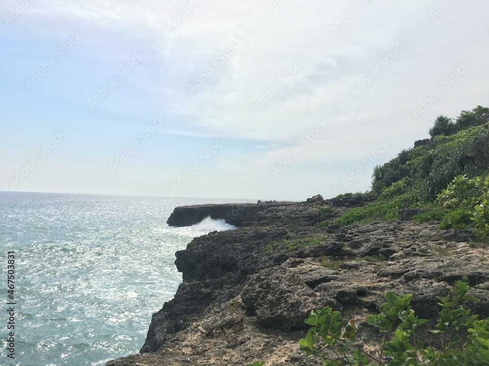 view of the coast of the sea