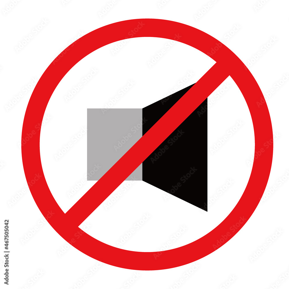 It is a sign not to make a sound vector image illustration It is a sign not to make a sound vector image illustration