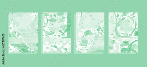 a4 vector background set with colorful grunge splash design