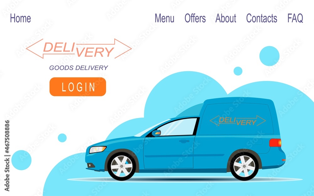 Fast delivery of small-sized cargo. Web banner design. Fast delivery of small-sized cargo. Web banner design.