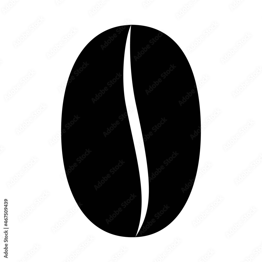 coffee bean icon vector illustration isolated on white coffee bean icon vector illustration isolated on white