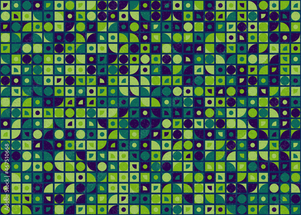 Fototapeta premium Abstract Geometric Pattern generative computational art illustration