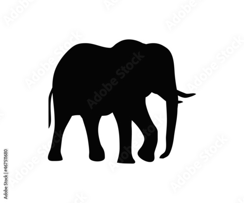 black elephant silhouette