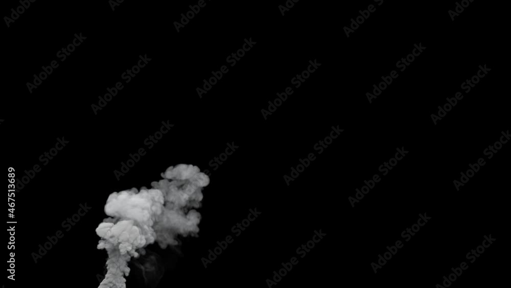 column of co2 emissions smoke with alpha chanel, isolated column of co2 emissions smoke with alpha chanel, isolated