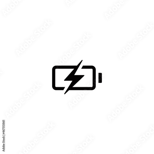 Phone battery simple flat icon vector illustration