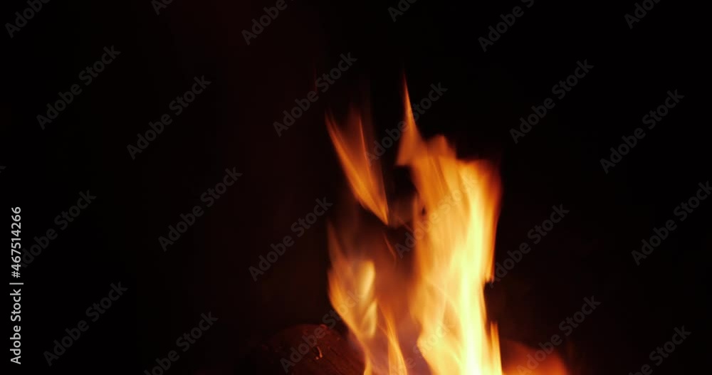Burning tongues of fire on a black background Burning tongues of fire on a black background