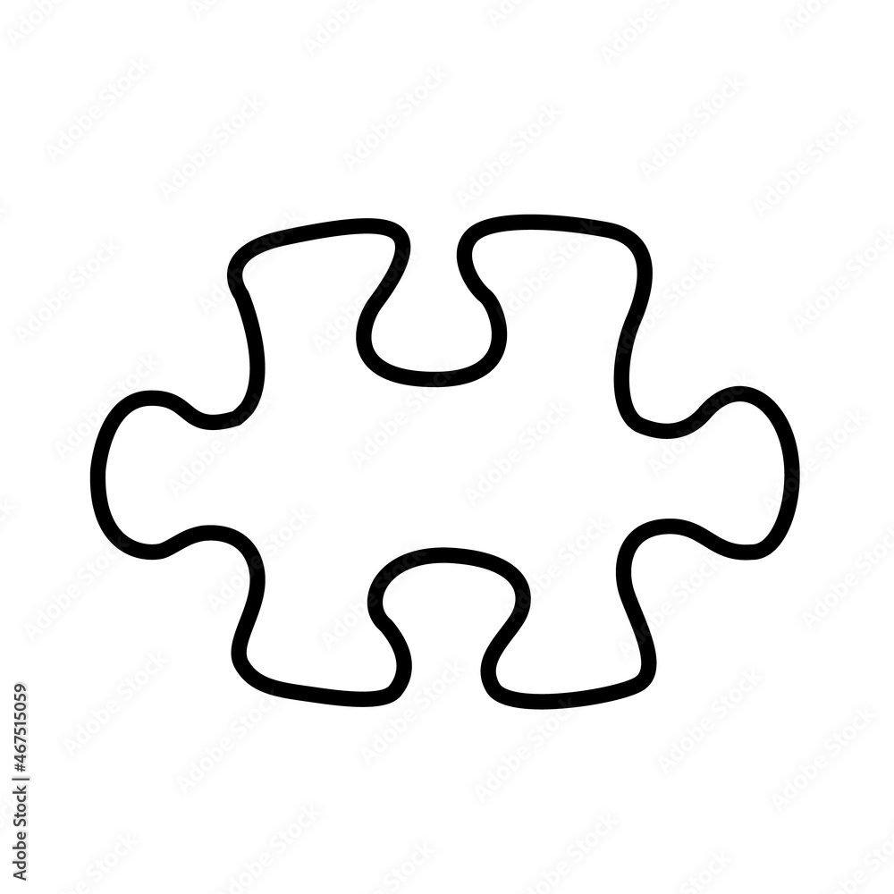 puzzles line icon on white background vector illustration puzzles line icon on white background vector illustration