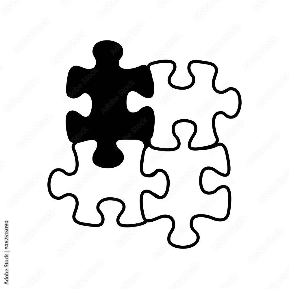 puzzles icon on white background vector illustration puzzles icon on white background vector illustration