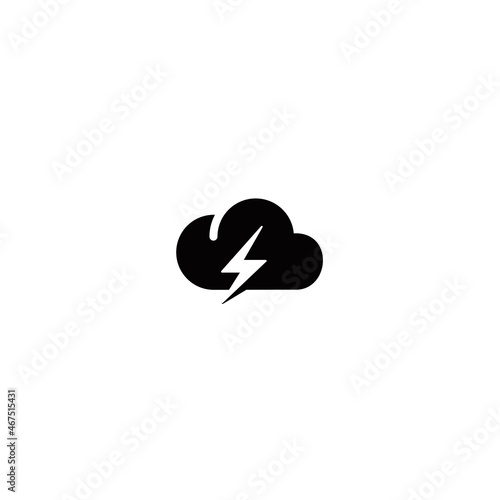 Blustery simple flat icon vector illustration