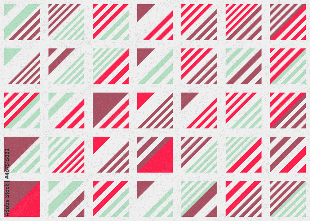 Fototapeta premium Abstract Geometric Pattern generative computational art illustration