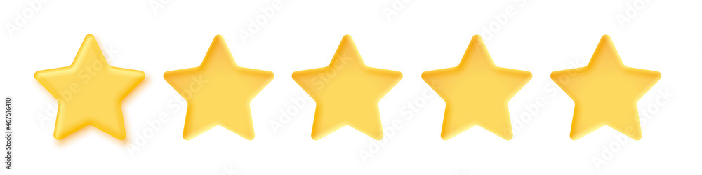 5 gold stars for product review, 3d yellow or golden ranking symbols in row for feedback 5 gold stars for product review, 3d yellow or golden ranking symbols in row for feedback