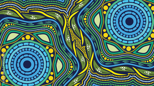 Vector Aboriginal Design Background