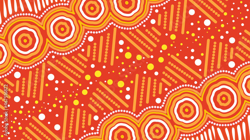 Aboriginal background design -Ready to print