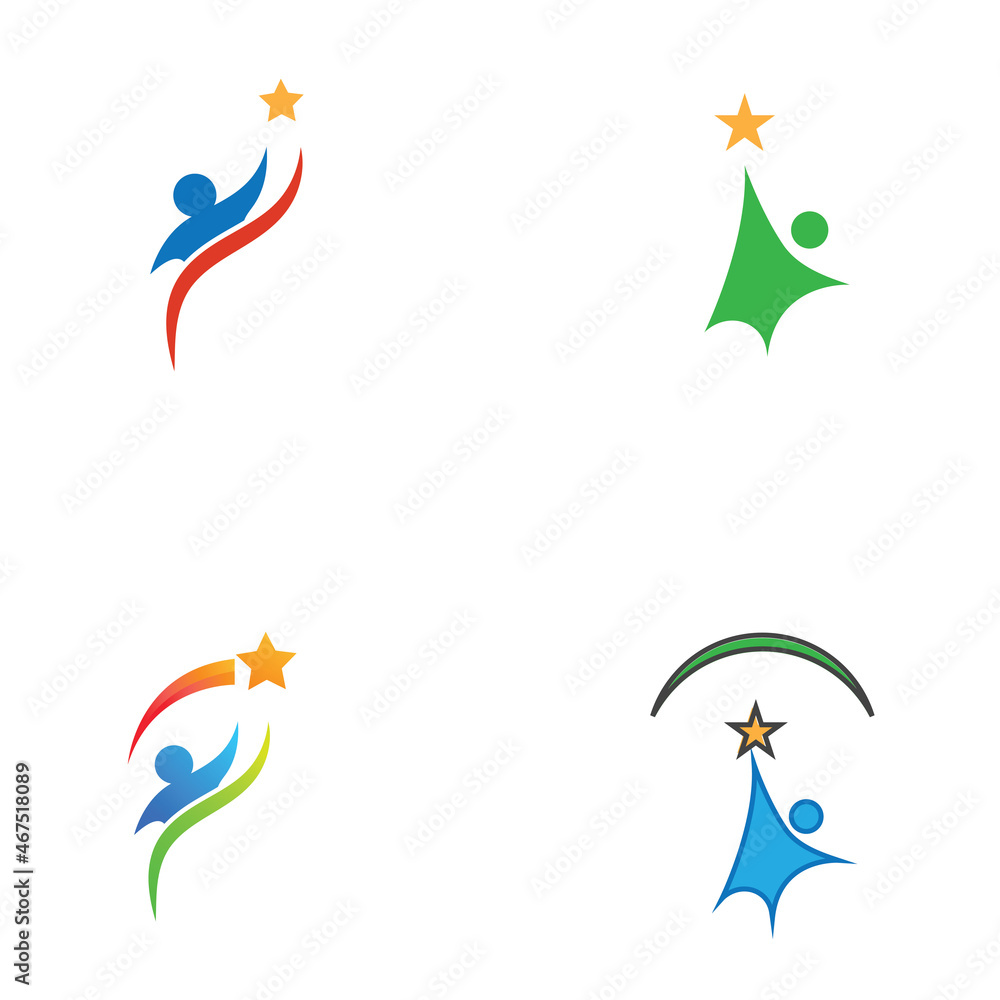 People star logo and vector images People star logo and vector images