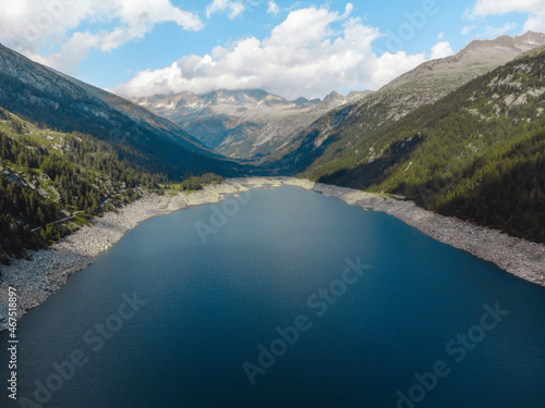 fantastic view on val di fumo and daone lake © andriy