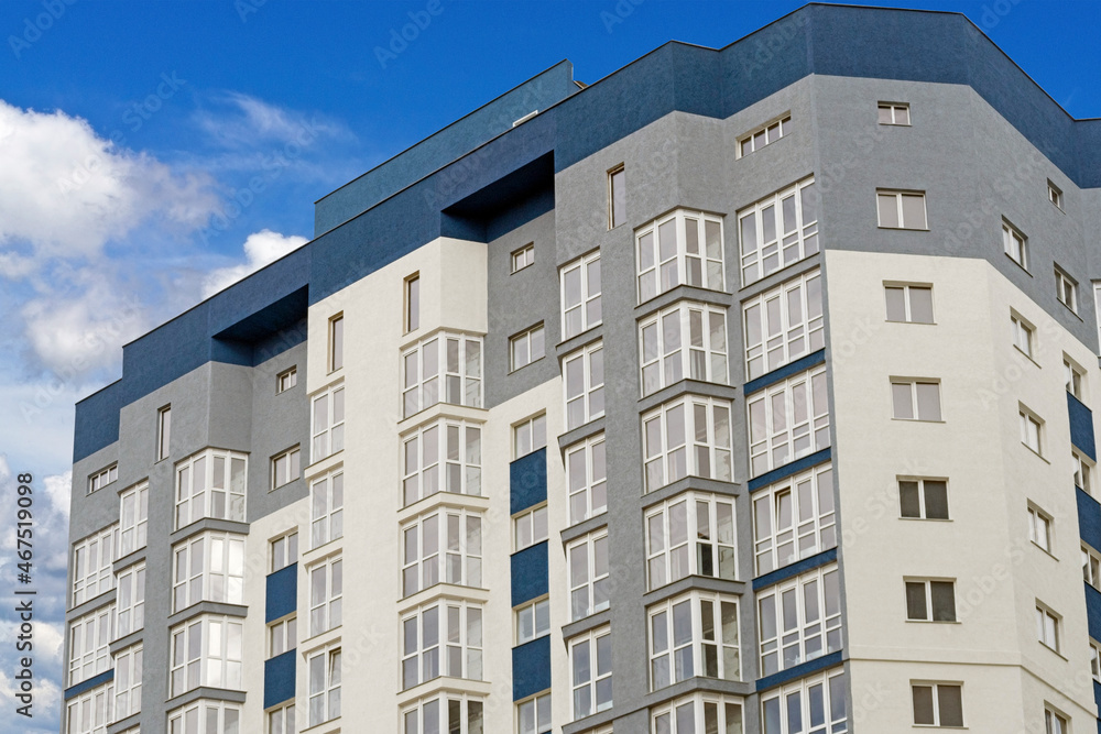 Modern panel apartment building Modern panel apartment building