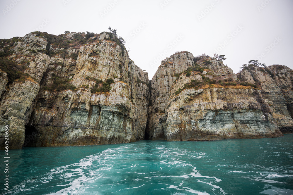 Naklejka premium 절벽