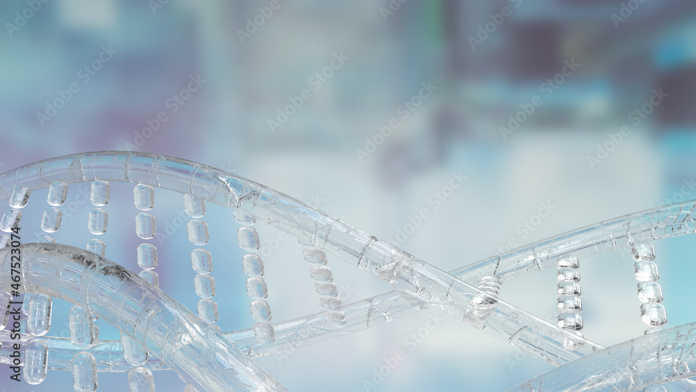 Obraz premium dna image background for sci or medical concept 3d rendering
