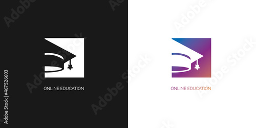 logo illustration for online education
