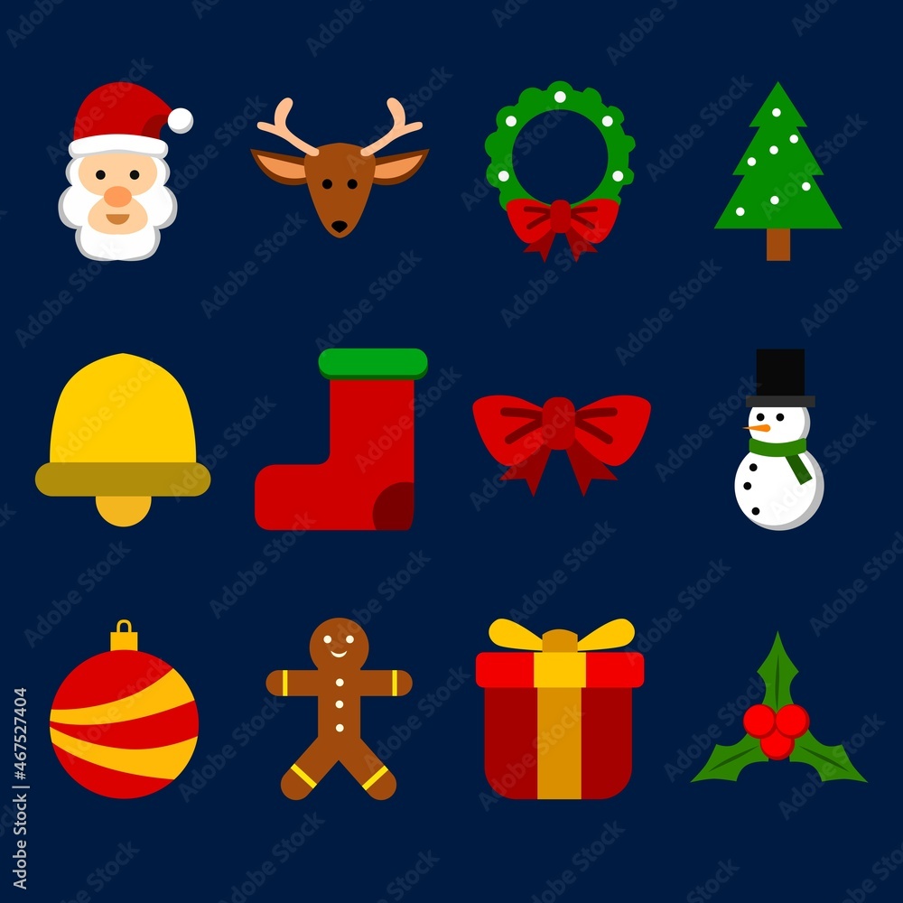 flat style christmas day icon design. design for applications and presentations. flat style christmas day icon design. design for applications and presentations.