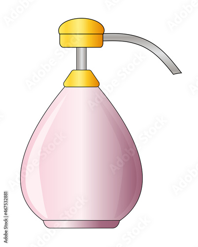 Pink Lotion Bottle