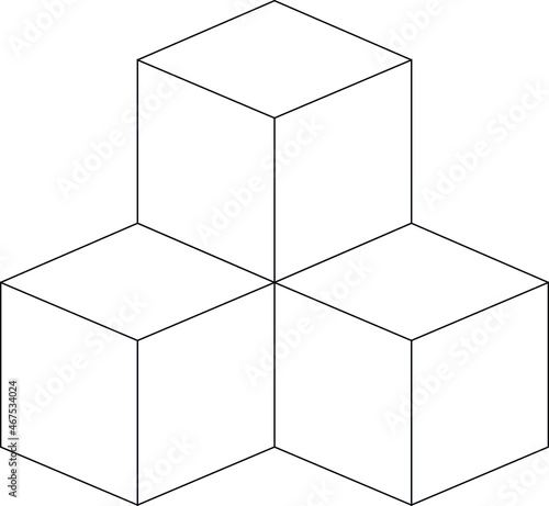 marketing icon cubes and boxes