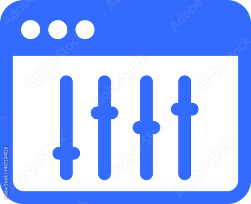 Control panel Isolated Vector icon which can easily modify or edit  