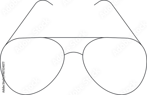 marketing icon glasses and eyeglass