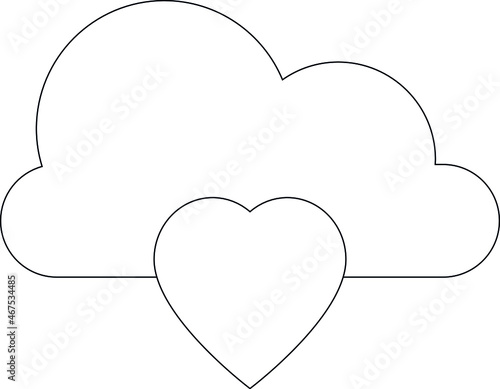 honeymoon icon cloud  and weather