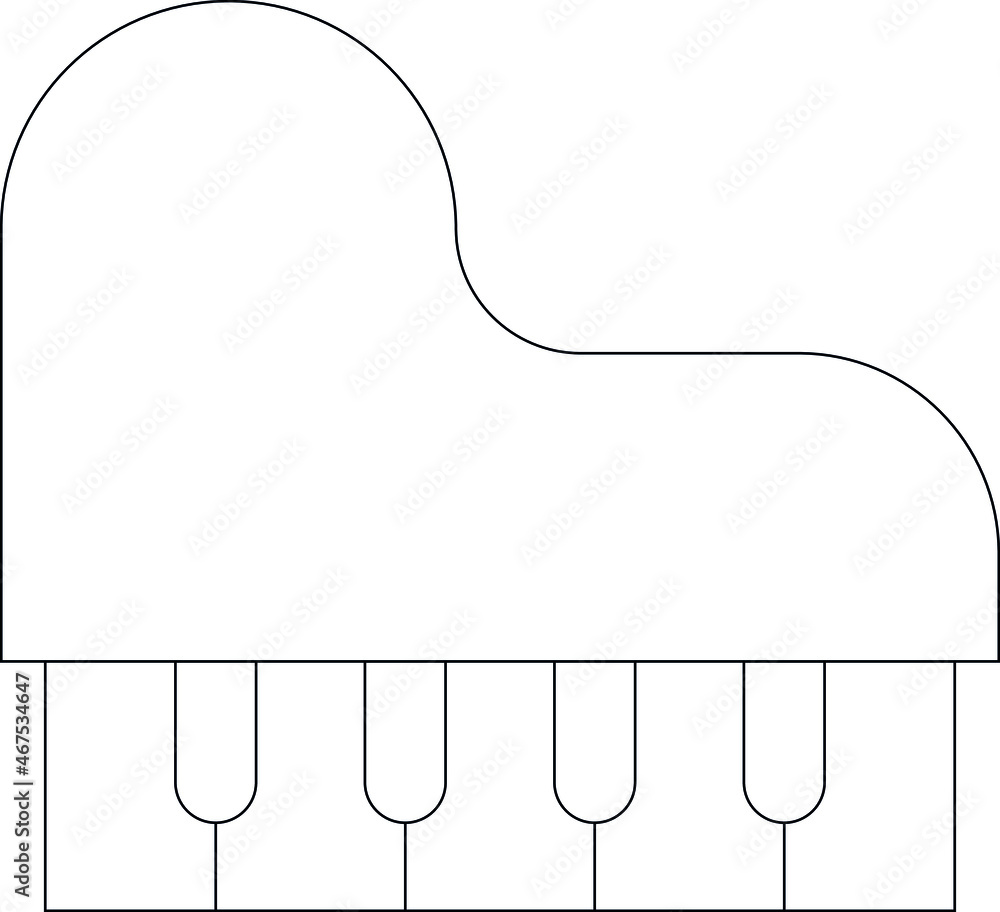Obraz premium honeymoon icon piano and music