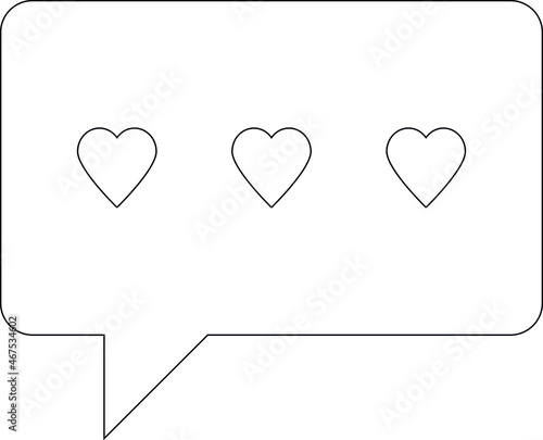 honeymoon icon message  and chat