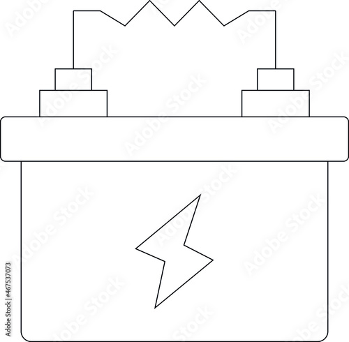 experiment icon battery  and accumulator