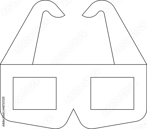 devices icon 3d glasses and cinema