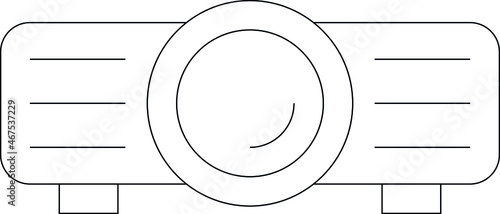 devices icon projector and multimedia