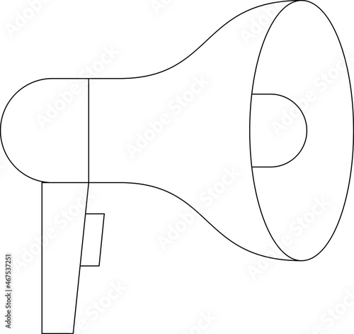 devices icon loud speaker and megaphone