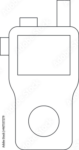devices icon walkie talkie and frequency