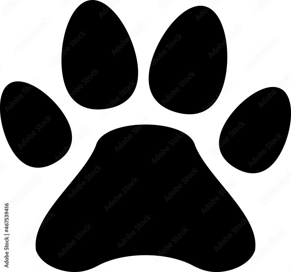 動物の足跡のシンプルなベクターアイコン Stock Vector Adobe Stock