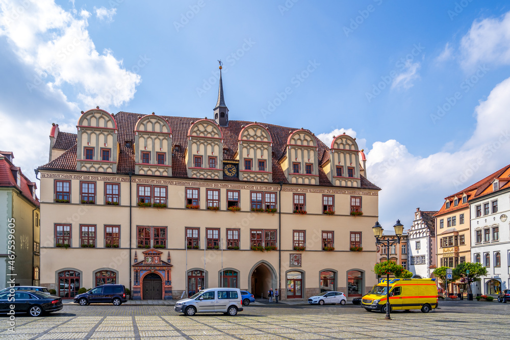 Fototapeta premium Rathaus, Marktplatz, Naumburg an der Saale, Sachsen-Anhalt, Deutschland 