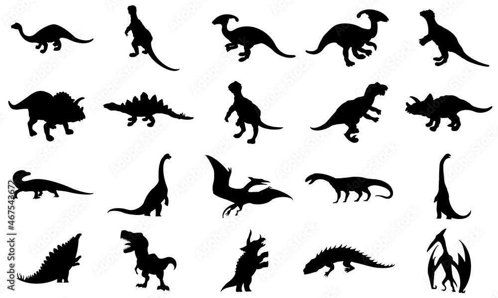 20 Dinosaur SVG, Dinosaur Silhouette SVG Bundle 20 Dinosaur SVG, Dinosaur Silhouette SVG Bundle