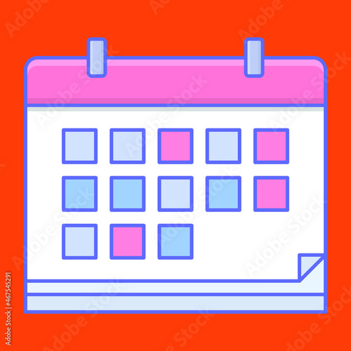 Calendar Isolated Vector icon which can easily modify or edit