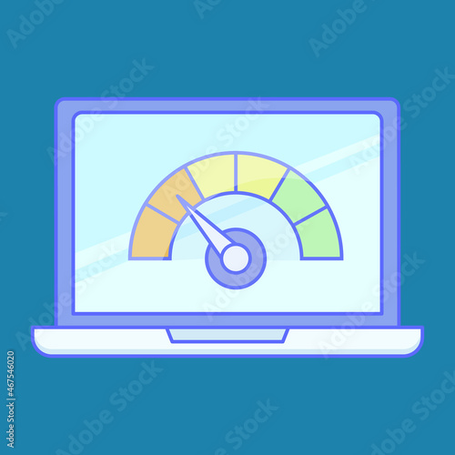 Speed test Isolated Vector icon which can easily modify or edit

