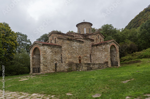 Old, abandoned temple in the Caucasus.