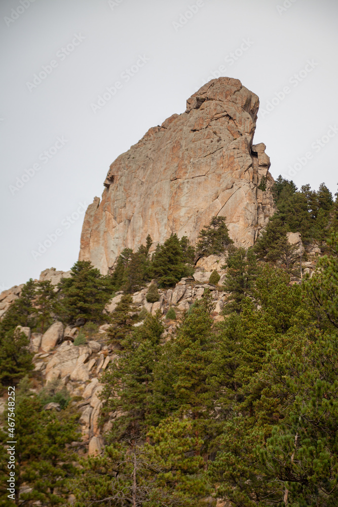 Rock formation in mountains Rock formation in mountains