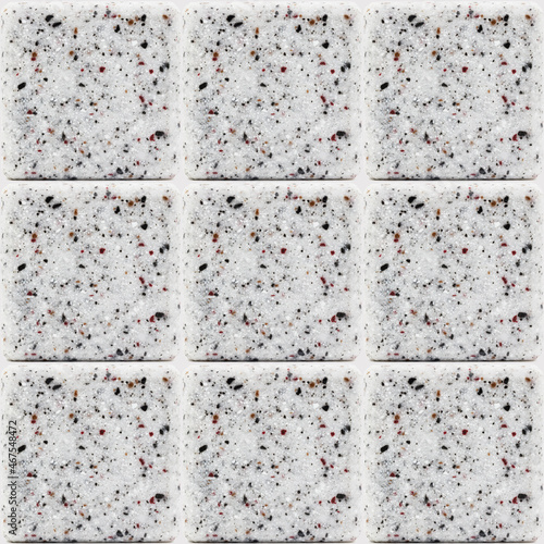 Gray decorative ceramic tiles. Seamless background.