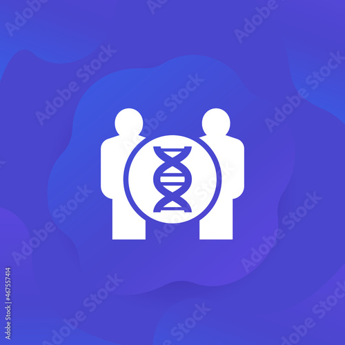 clones or cloning icon, vector