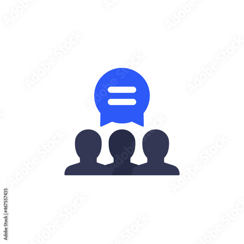 social equality icon on white