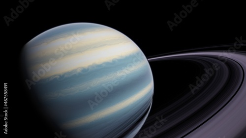 3d illustration deep outer space with planets and stars