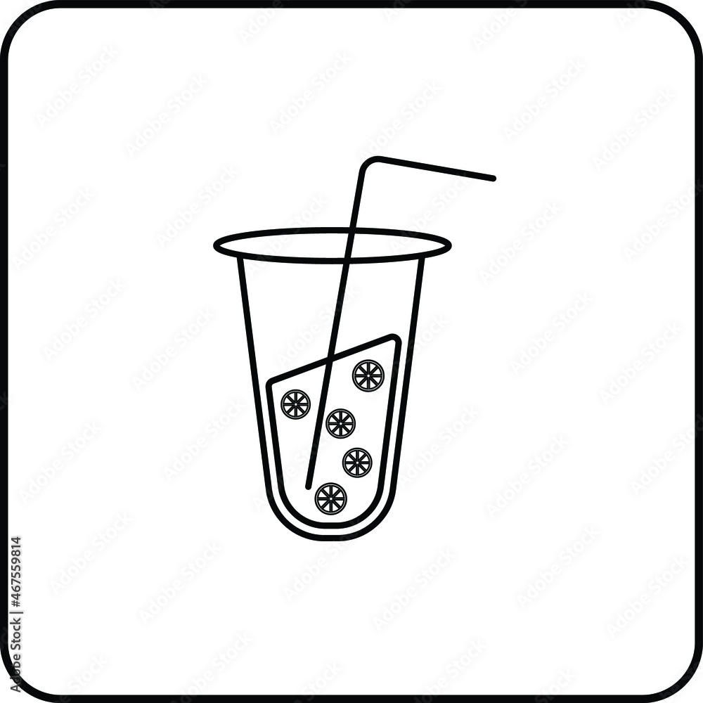 Drink liner icon illustration eps10 Drink liner icon illustration eps10