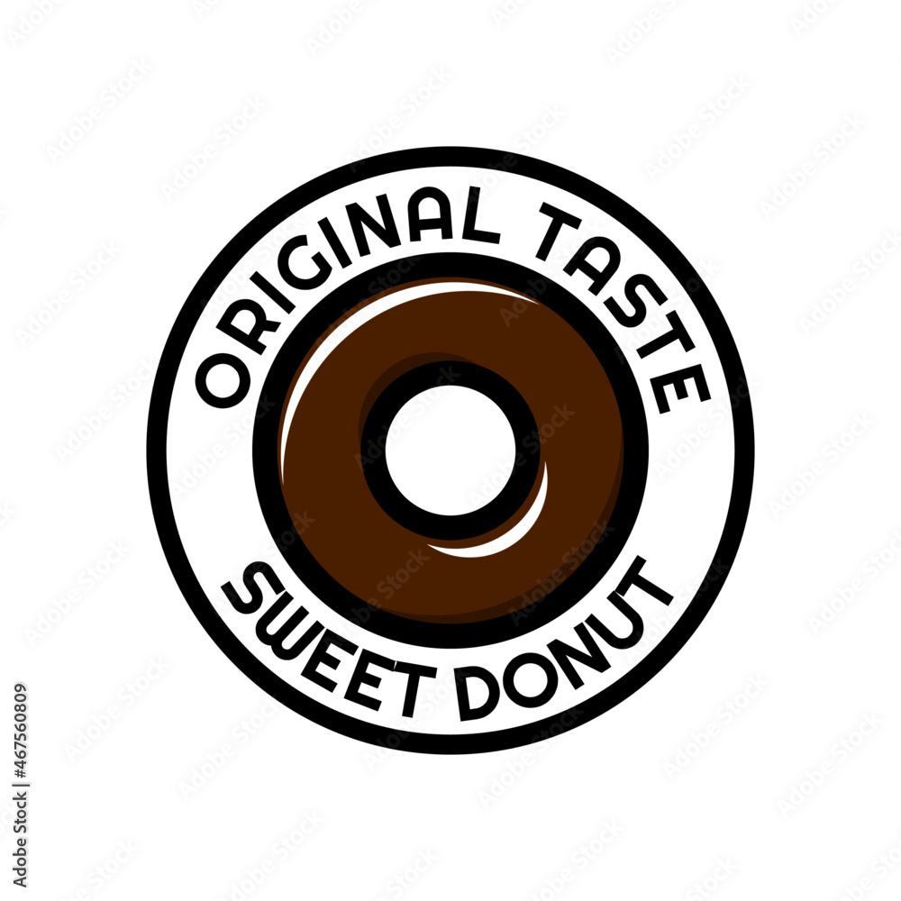 Sweet donut logo design Sweet donut logo design