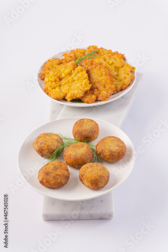 FOOD, DRINK, AND APPETIZER on white background.